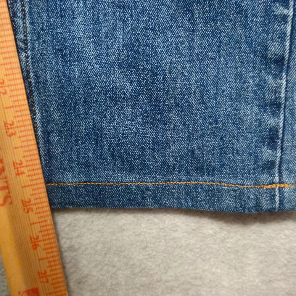 Buck Mason Jeans Double Dipped Straight Leg Mens 28x25 Button Fly Medium Wash* - Picture 10 of 10